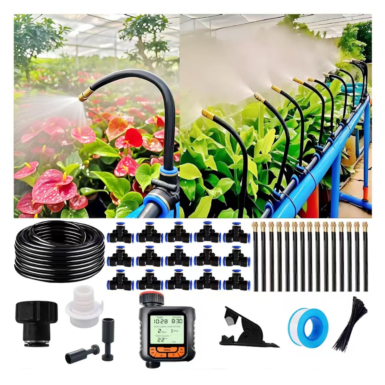 YLYMNHCY kit front packaging showing complete high-flow irrigation components and convenience