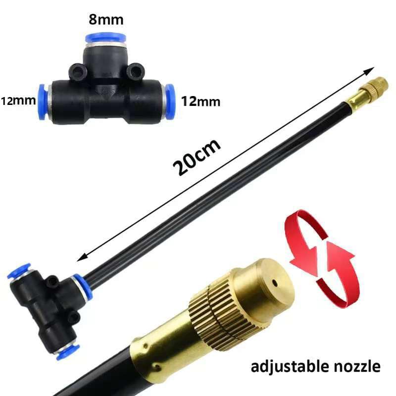 ylymnhcy nozzle angle adjustment demonstration enabling targeted misting