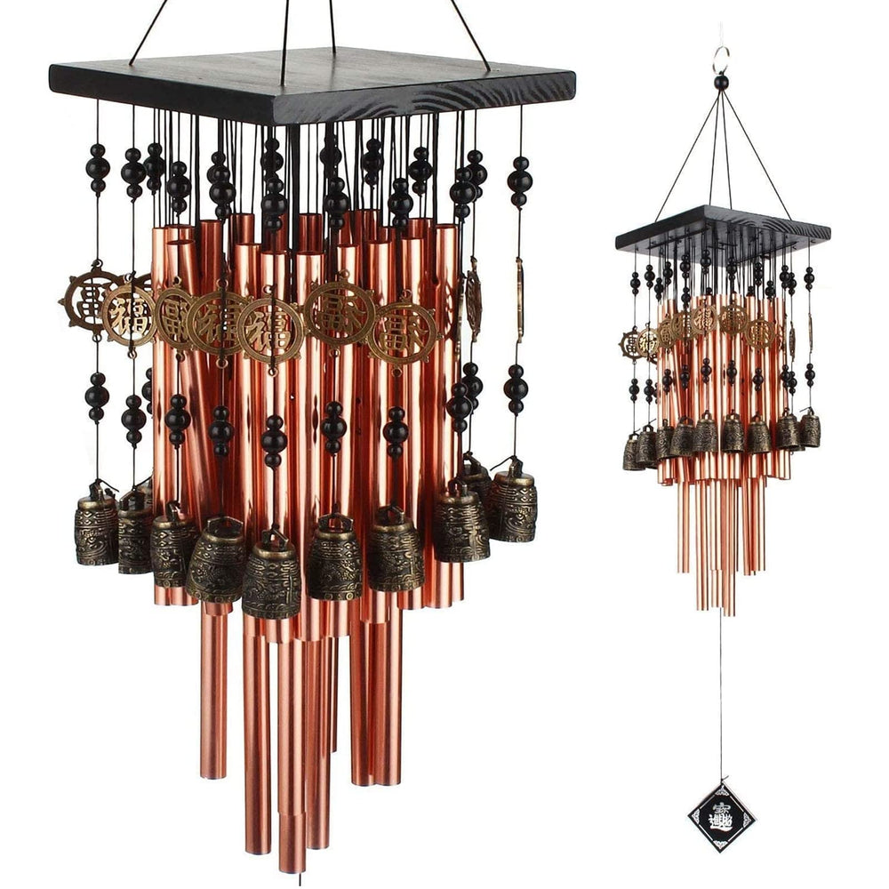 Ylyycc front view of 30-inch chimes showing full design and calming appeal
