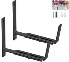 Y&M front view of mounted planter brackets showing sturdy support benefit