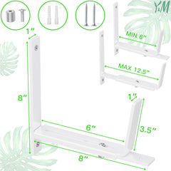 Y&M brackets mounted on balcony railing demonstrating secure support