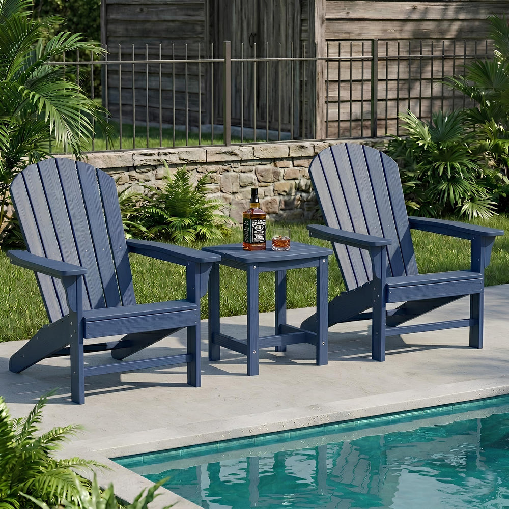 Y&M side table next to chair showing size and hands-free convenience
