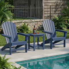 Y&M side table next to chair showing size and hands-free convenience