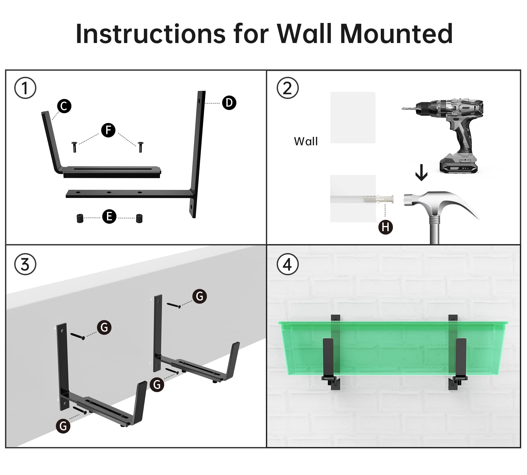 Y&M brackets next to ruler showing scale and size for accurate planning benefit