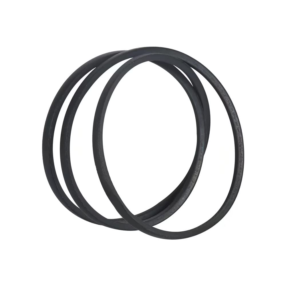YMCONE belt beside measuring tape confirming 5/8 inch by 175-3/4 inch precise dimensions