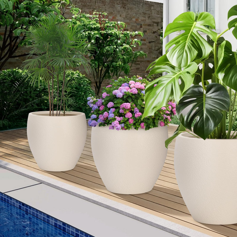 YNNICO nested planters stacked for compact storage and effortless seasonal stowing