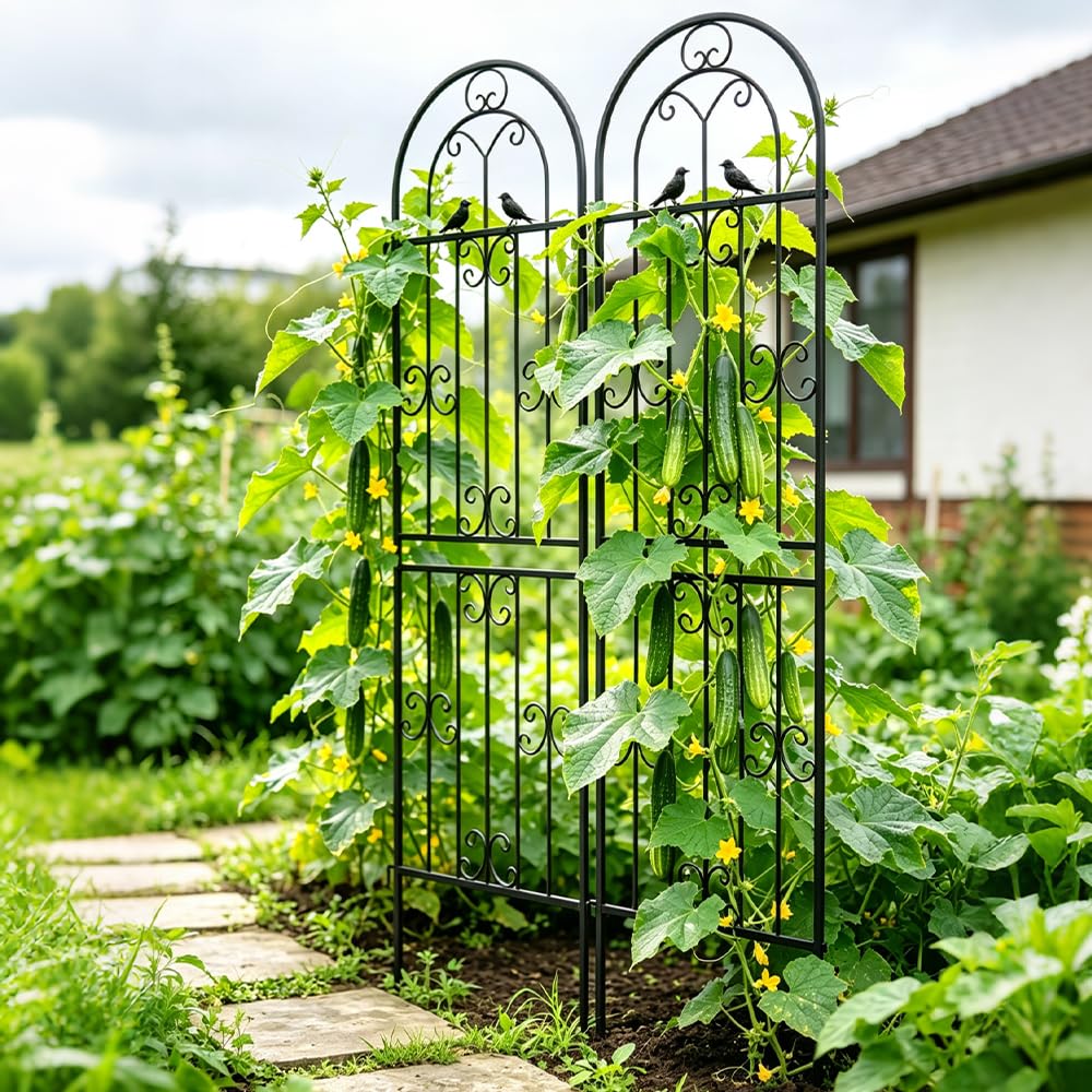 YOBAZAN packaged two-panel set ready for fast assembly and garden use