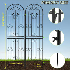 YOBAZAN side profile showing sturdy steel tubing for reliable plant support