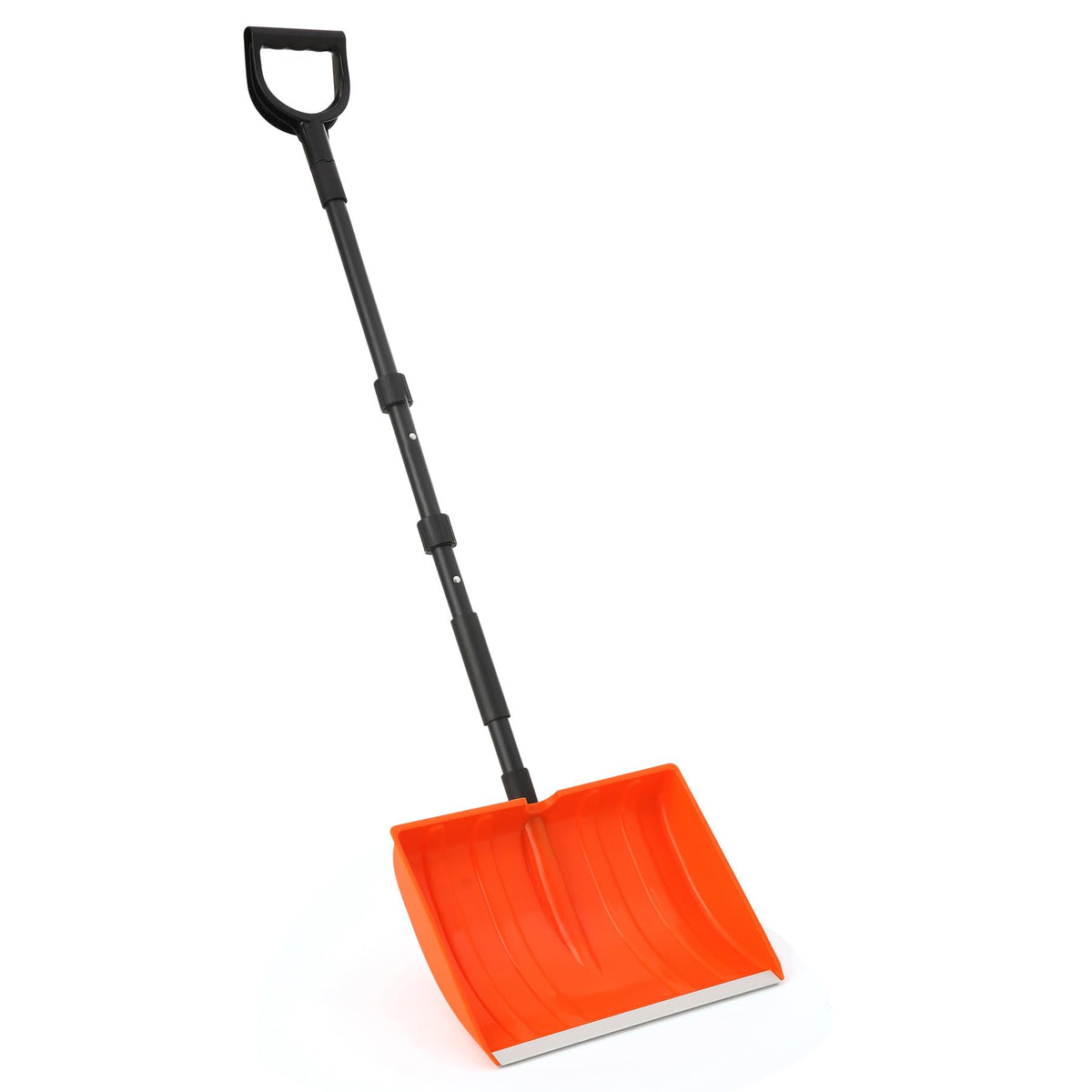 Yocada front view of 55-inch snow shovel showing full blade for quick clearing