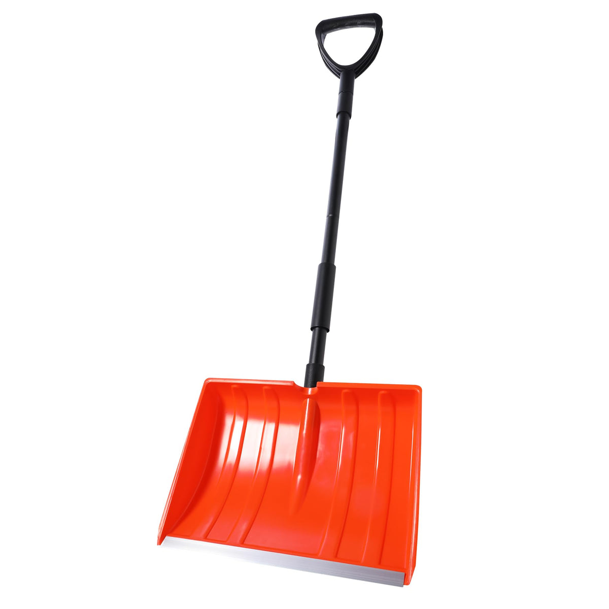Yocada front view showing 16-inch blade and full shovel ready to clear snow