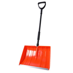 Yocada front view showing 16-inch blade and full shovel ready to clear snow