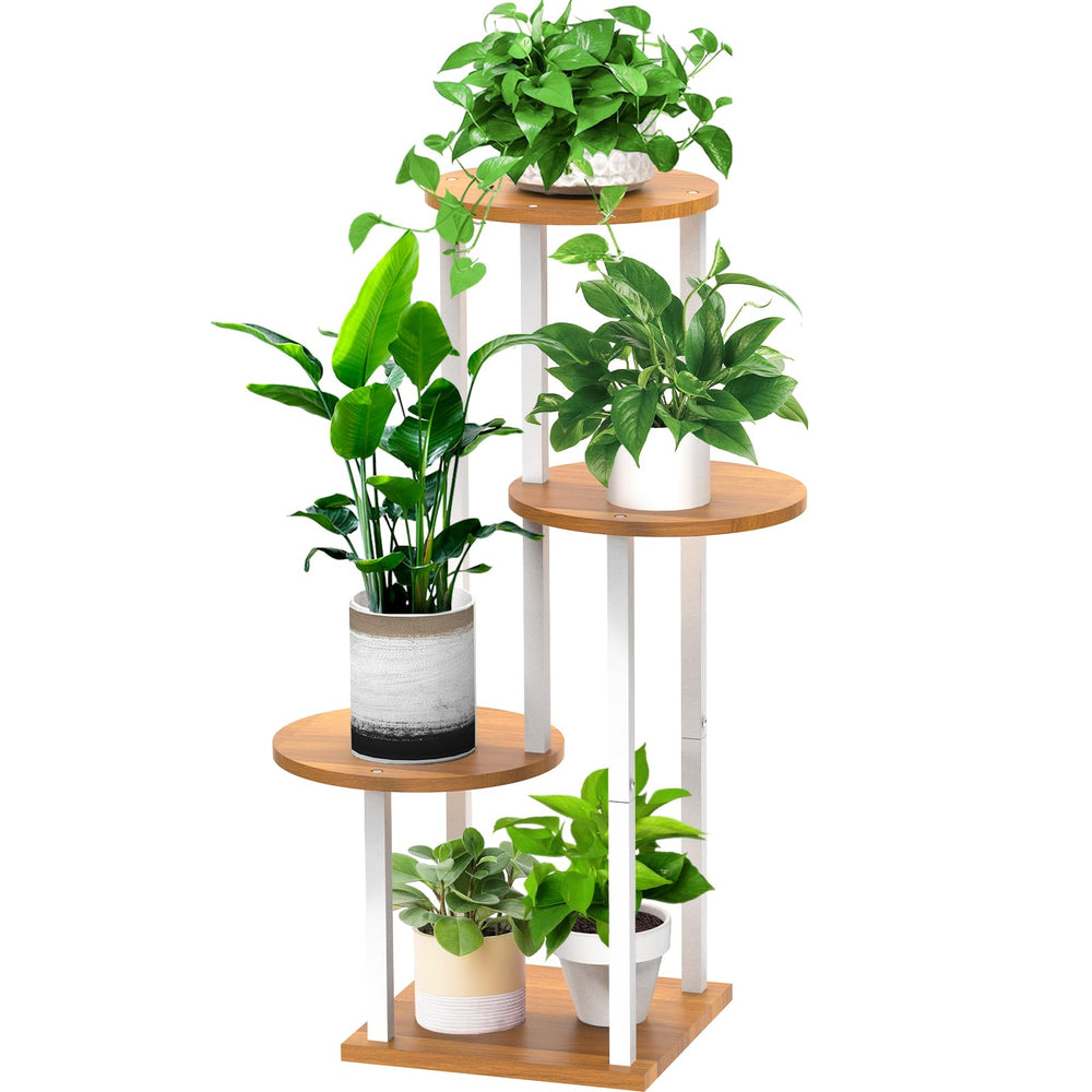 YOCOMEY front view showing full 4-tier plant arrangement and neat display