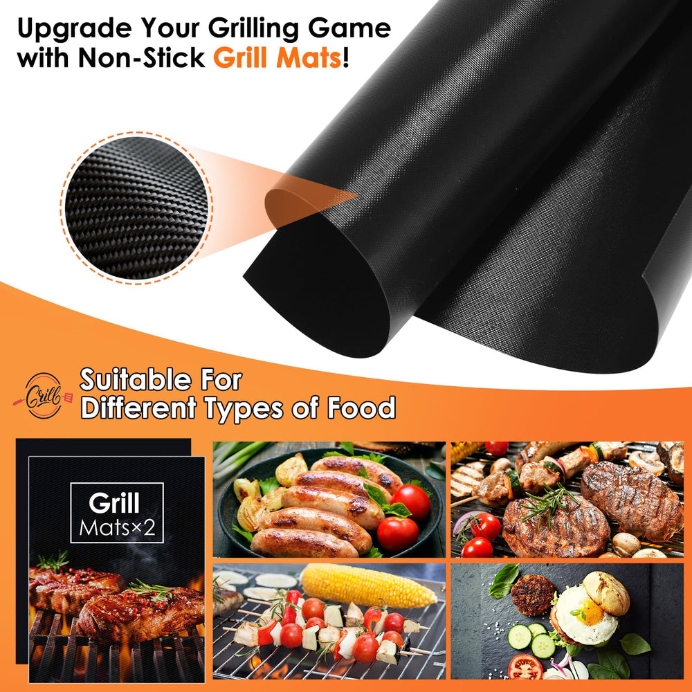 Yoehka grill cleaning brush and mat detail for easy maintenance