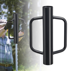 YOHSUGO front view of T-post driver showing balanced design and easy control