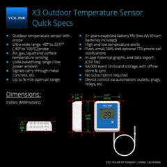 YoLink hub front view showing compact unit for reliable cloud connectivity and long-range alerts