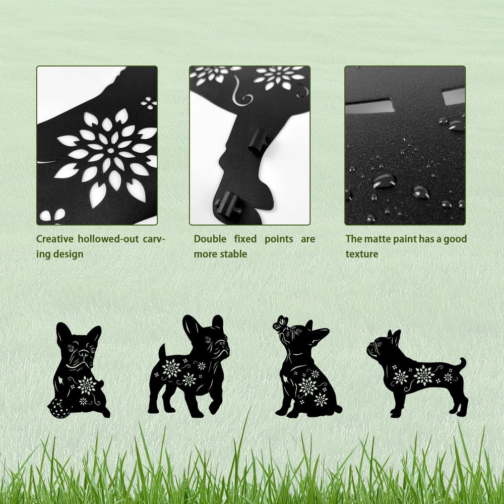 Yonisun bulldog stake held next to a hand showing scale and easy placement