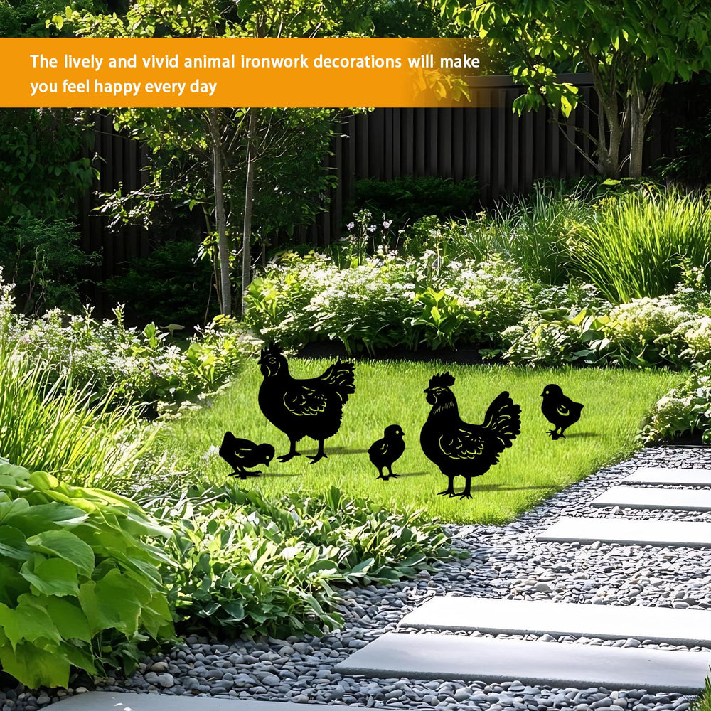 Yonisun five-piece group on patio creating cohesive decorative accent