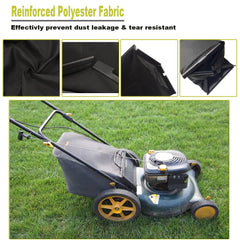 Yooank in use on walk-behind mower collecting fresh grass clippings efficiently