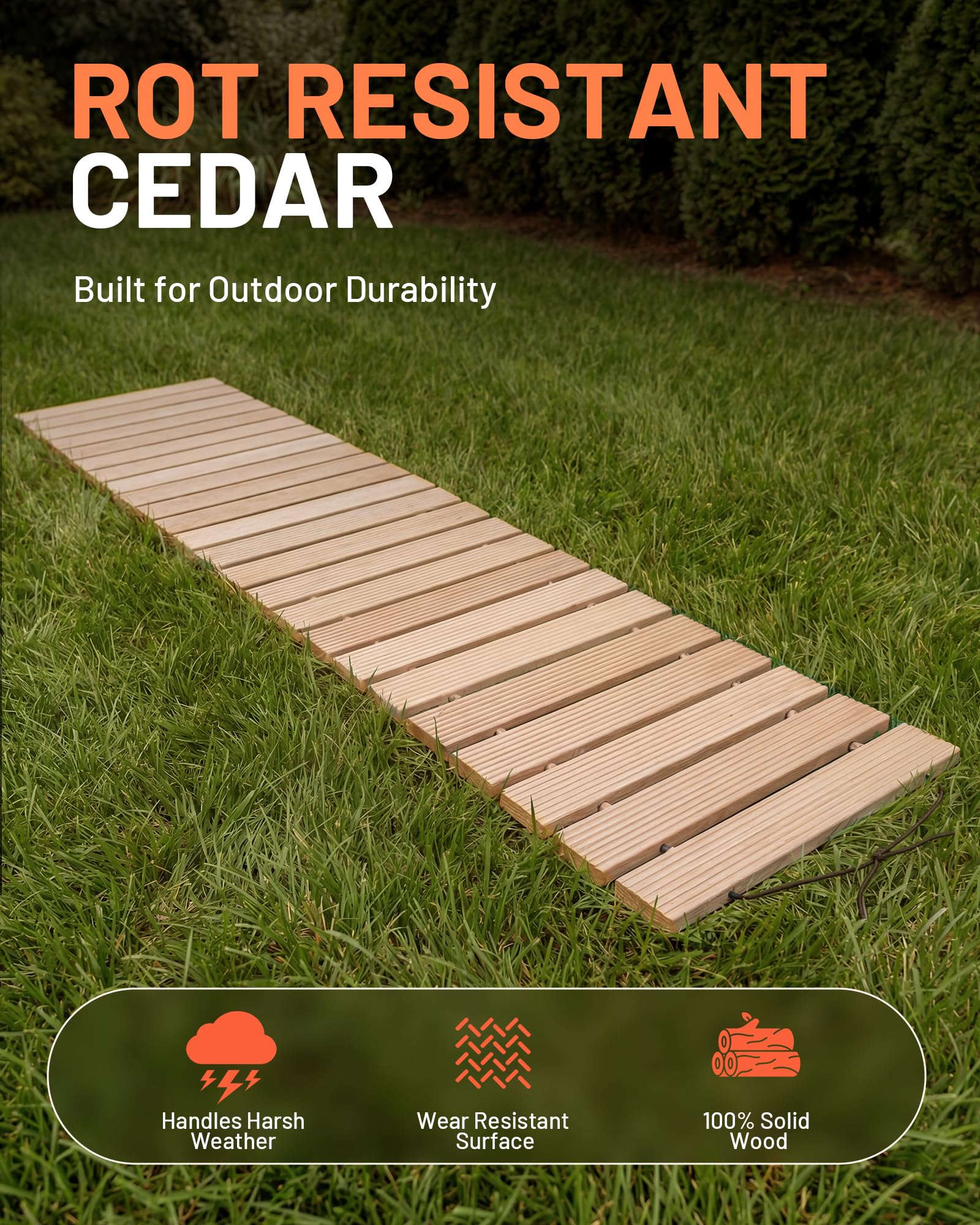 yoopin pathway edge beside ruler showing scale and simple trimming for fit benefit