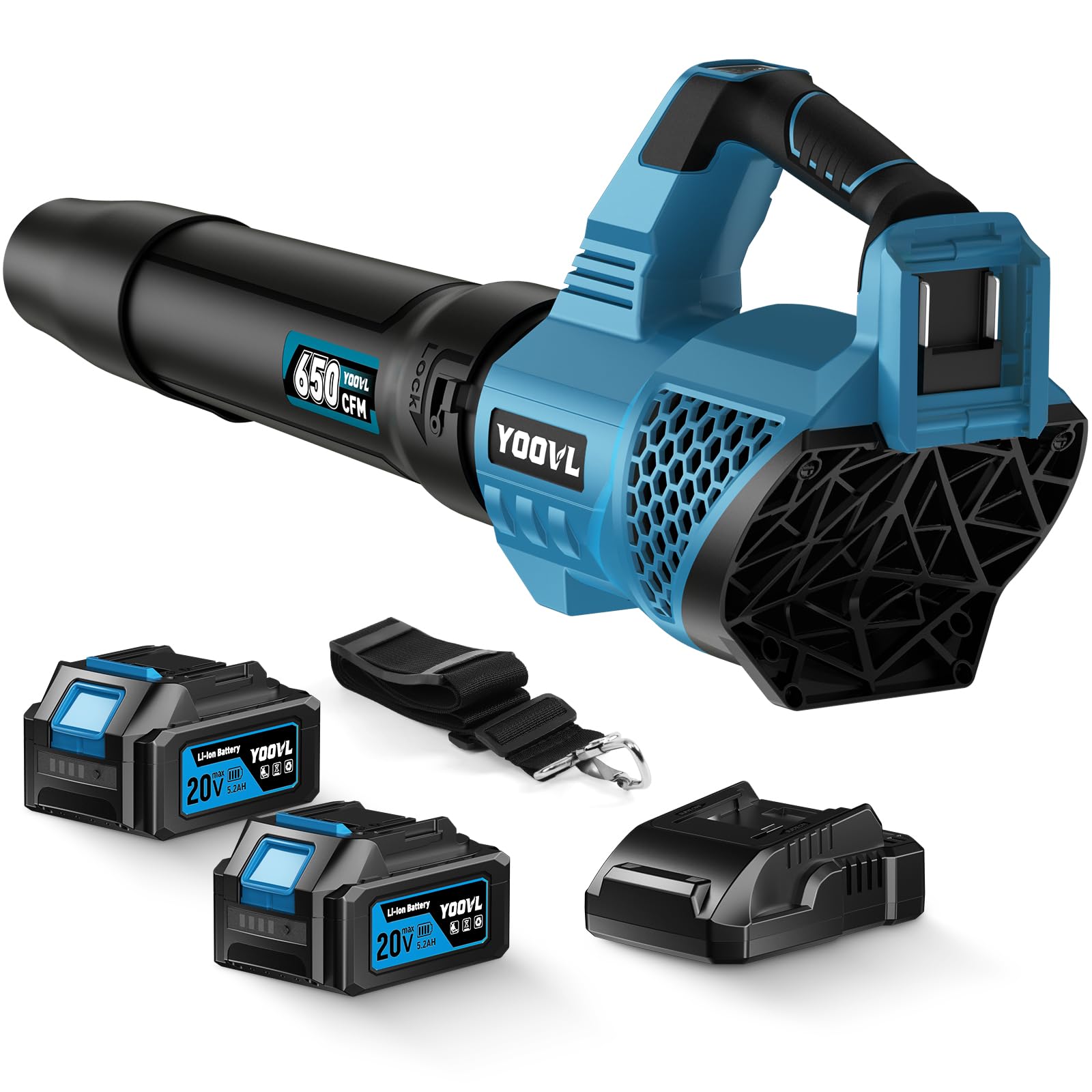YOOVL front view with nozzle showing compact design and powerful airflow