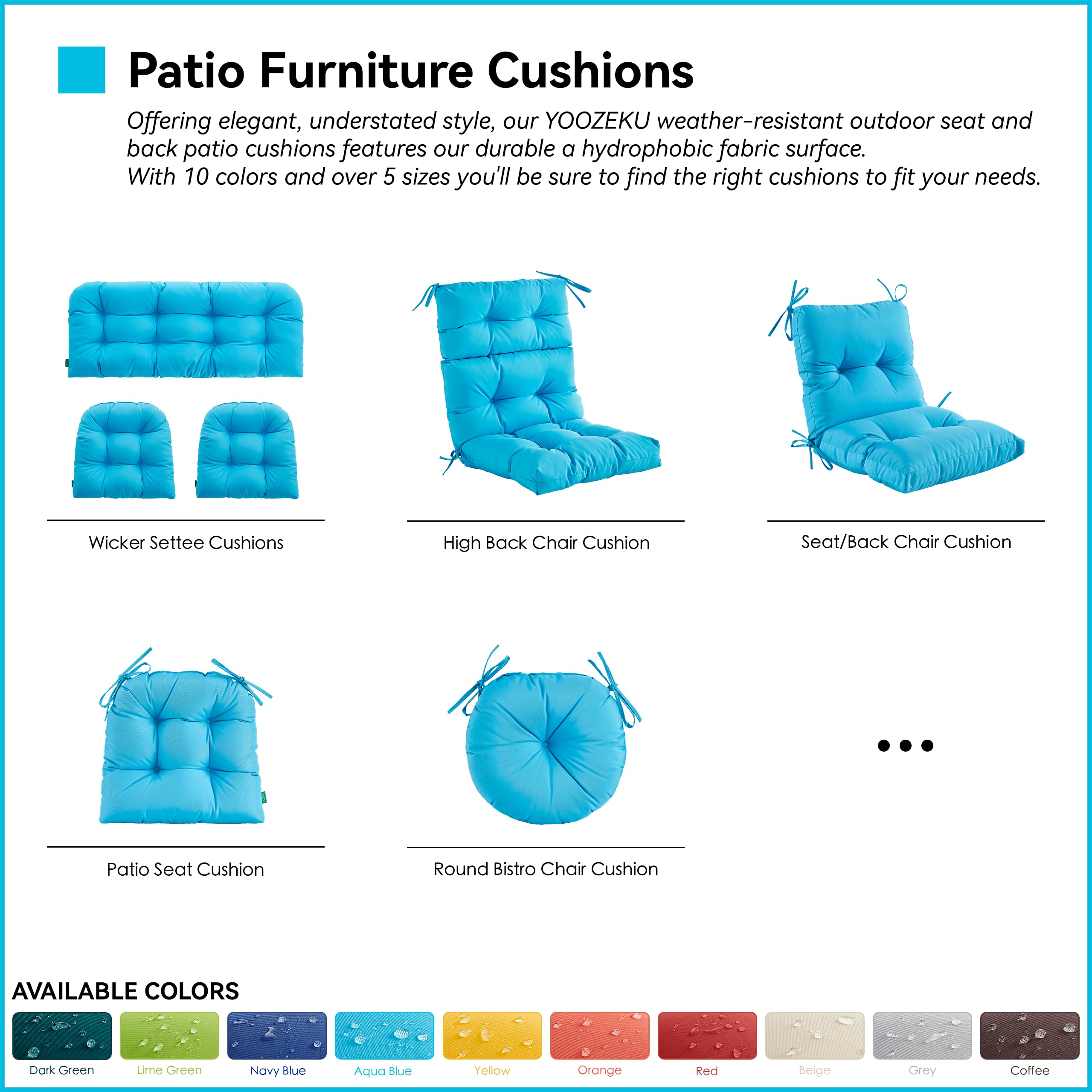 YOOZEKU cushion on indoor kitchen chair showing versatile use and quick style upgrade