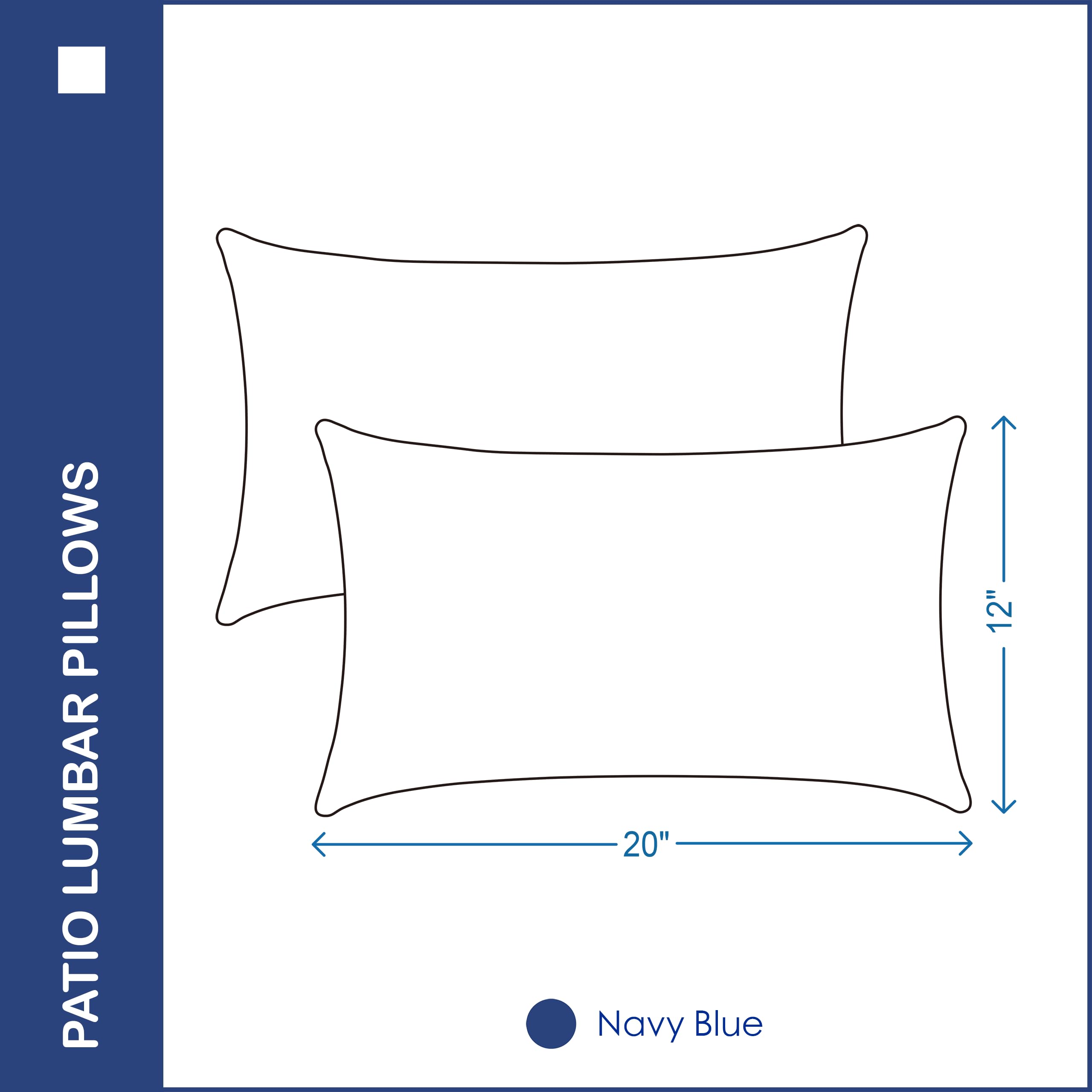 YOOZEKU pillow beside ruler showing 12x20 inch size for scale