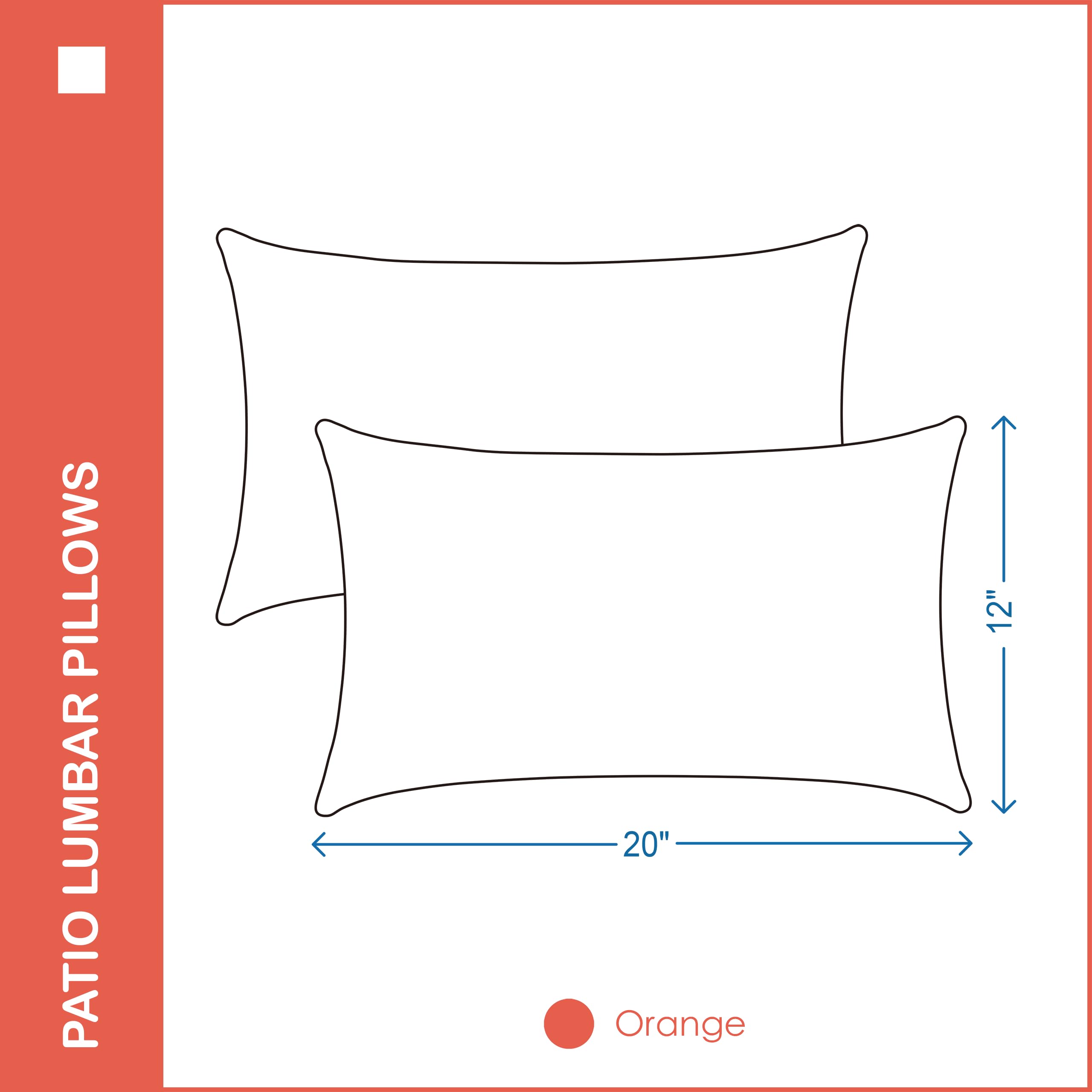 YOOZEKU pillow beside ruler showing 12x20 size for accurate fit