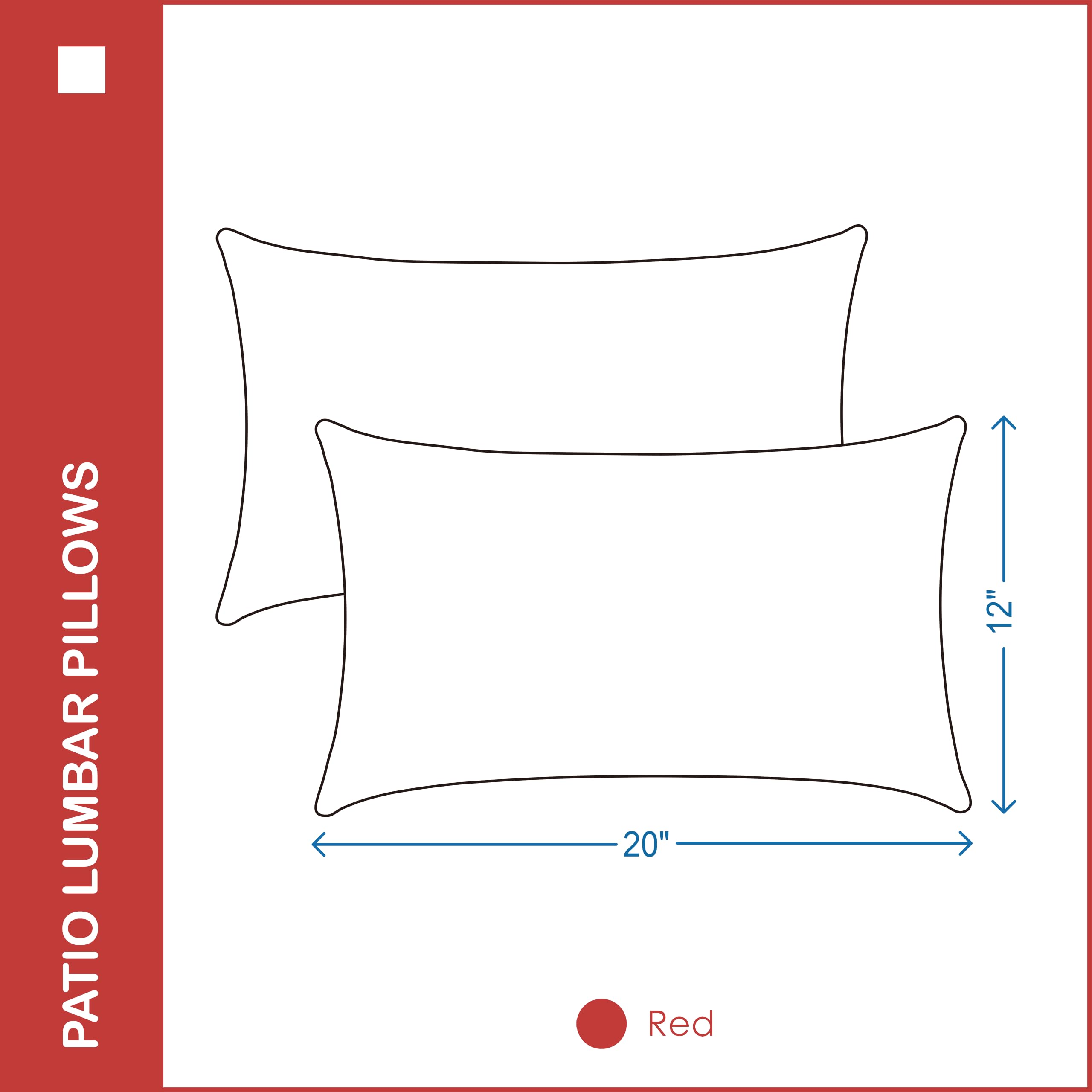 YOOZEKU pillow next to ruler showing 12x20 inch size and scale convenience