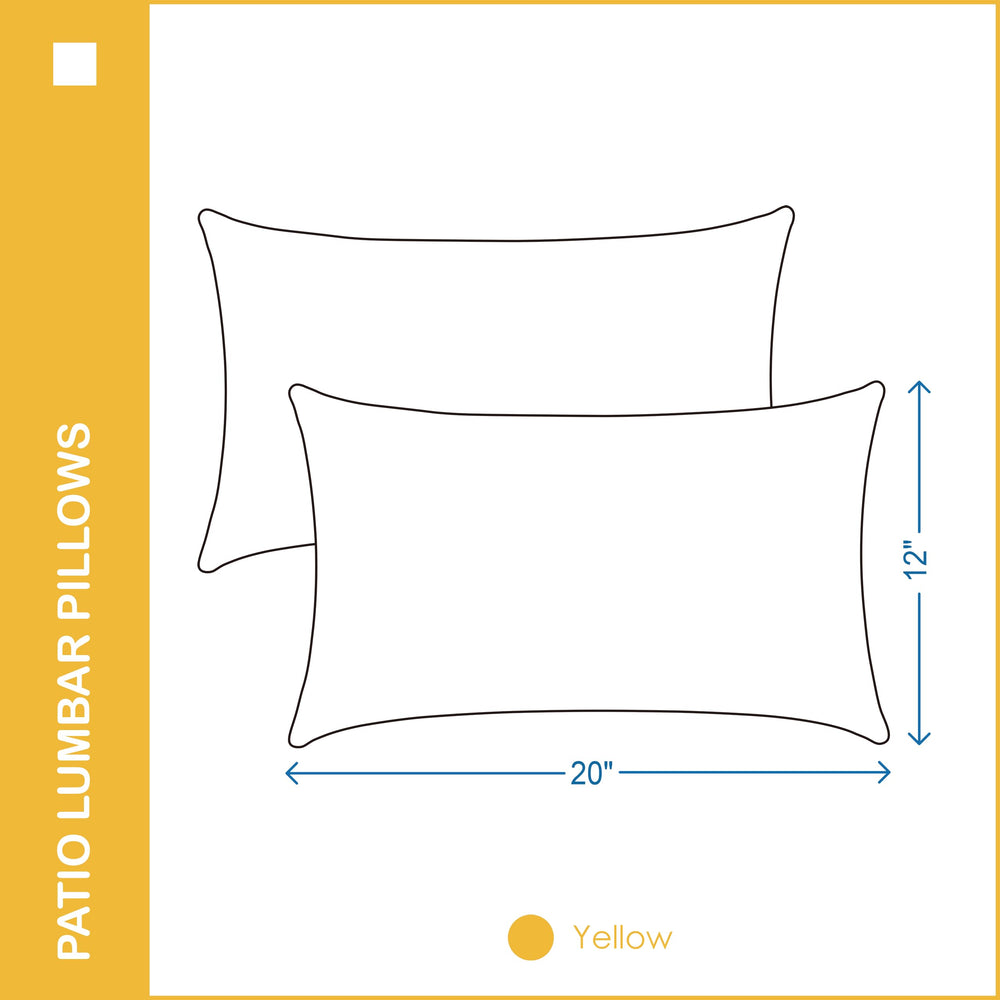 YOOZEKU pillow beside ruler displaying 12x20 inch size clarity