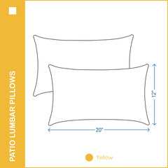YOOZEKU pillow beside ruler displaying 12x20 inch size clarity