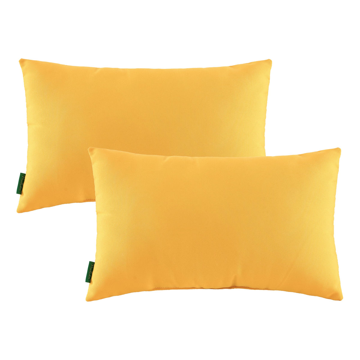 YOOZEKU front view showing yellow lumbar pillows and bright accent benefit