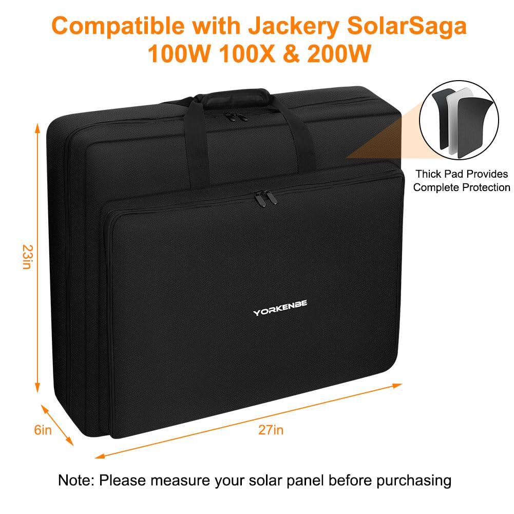 Yorkenbe interior plush lining and foam padding protecting solar panel surfaces