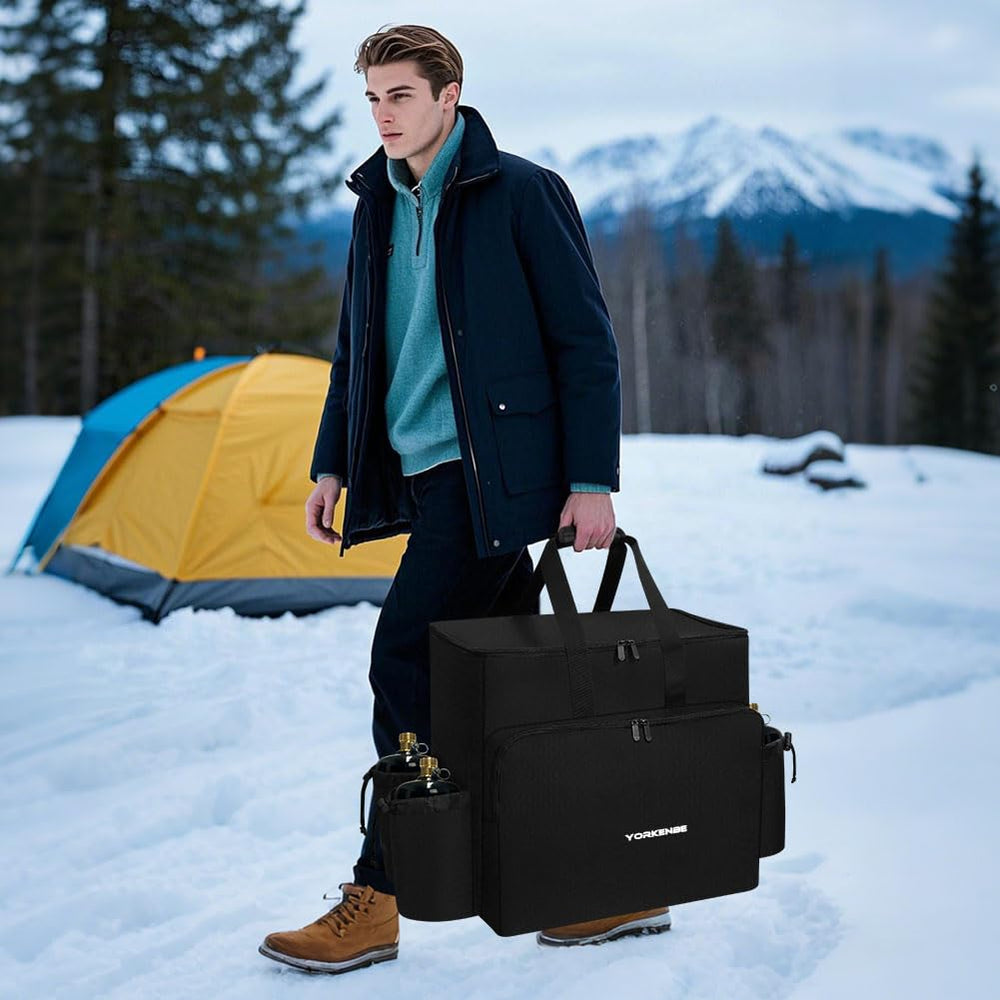 Yorkenbe padded handle shown in hand for comfortable carrying