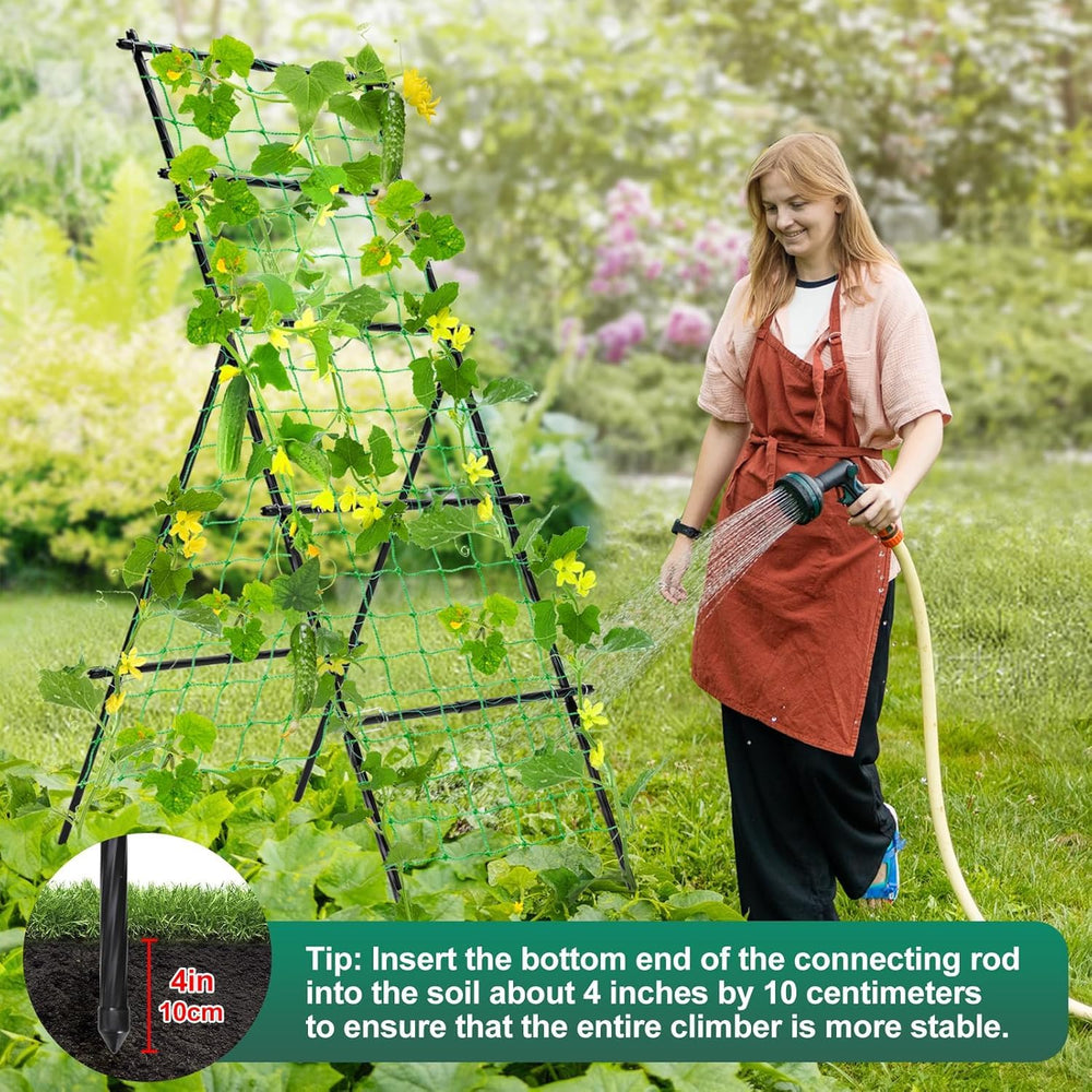 yotoworth collapsed trellis folded for storage showing compact seasonal convenience
