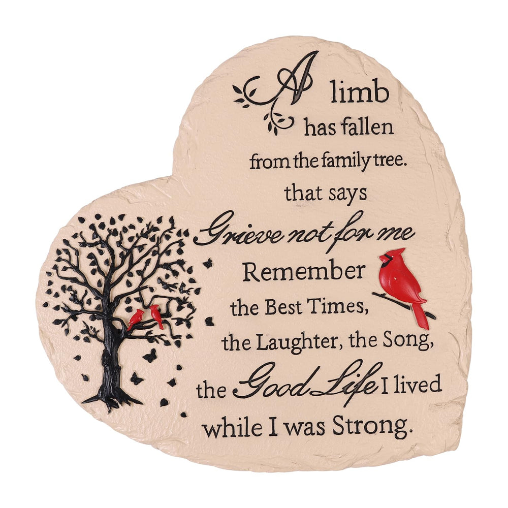 Youdear Memorials heart stone front view showing heart shape and inscription benefit