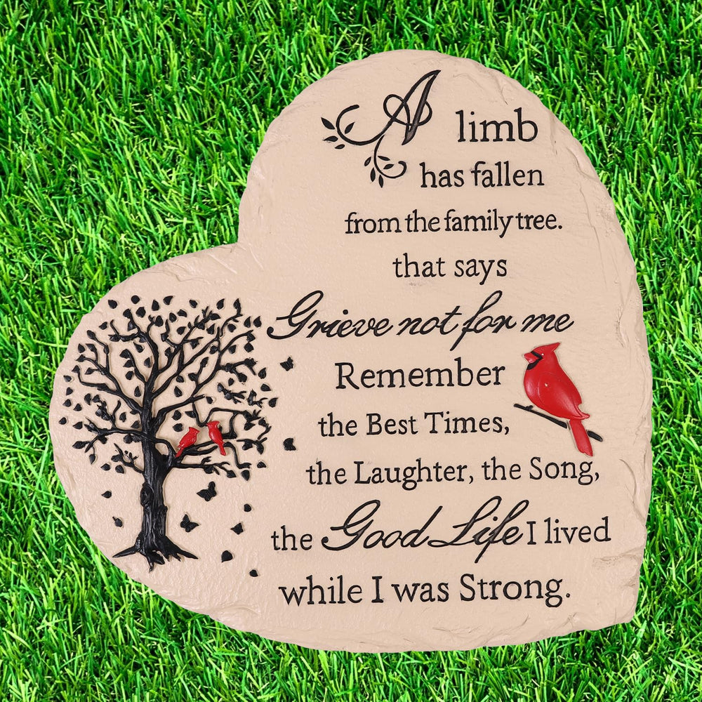 Youdear Memorials stone displayed on mantel for indoor memorial and comforting tribute