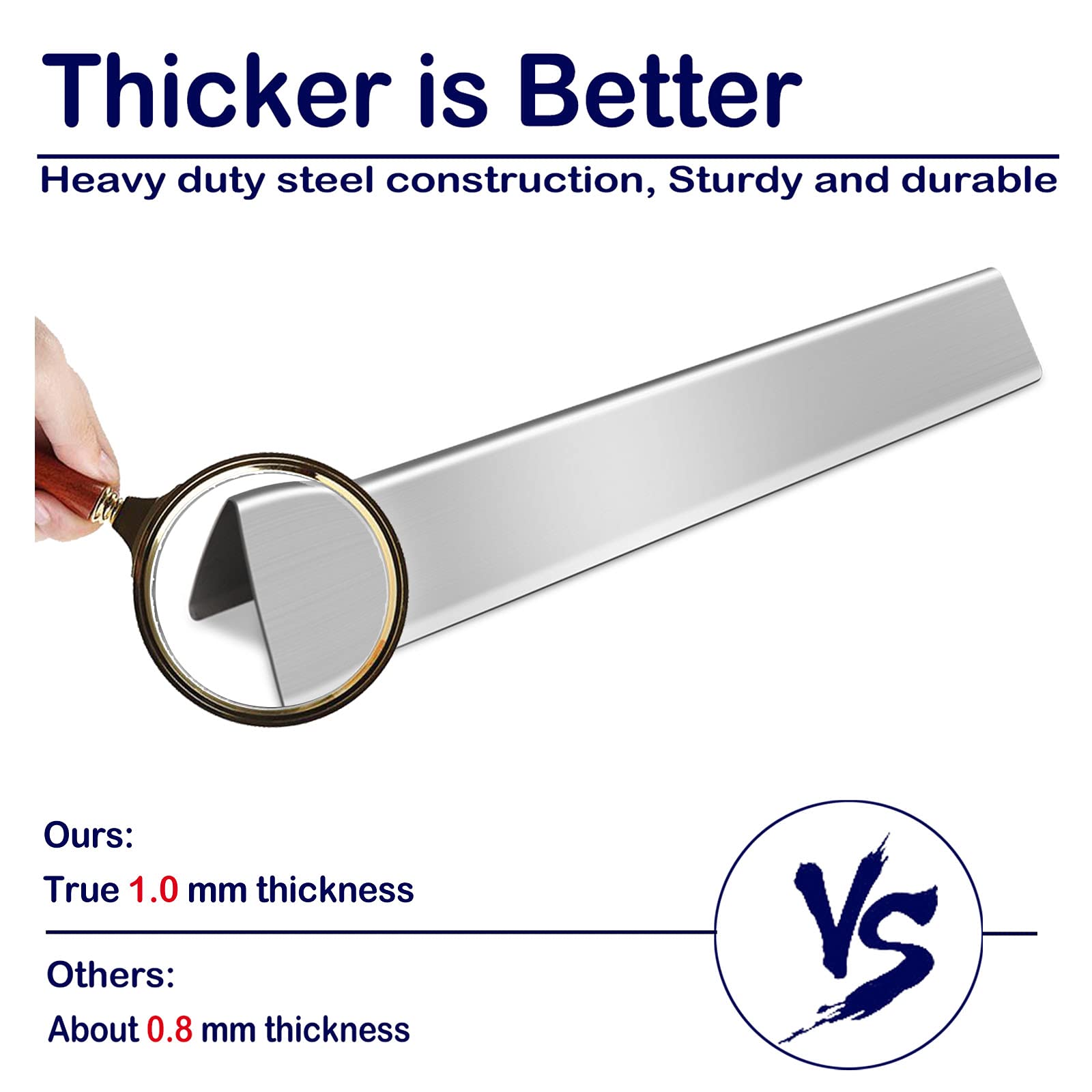 YOUFIRE bars beside ruler showing 17.5 inch size for accurate fit