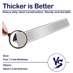 YOUFIRE bars beside ruler showing 17.5 inch size for accurate fit