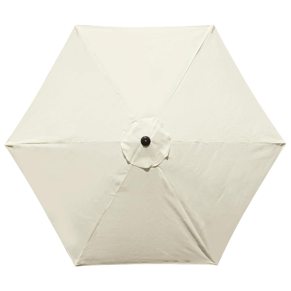 YOUGE OUTDOOR front view beige canopy showcasing clean coverage and quick replacement benefit