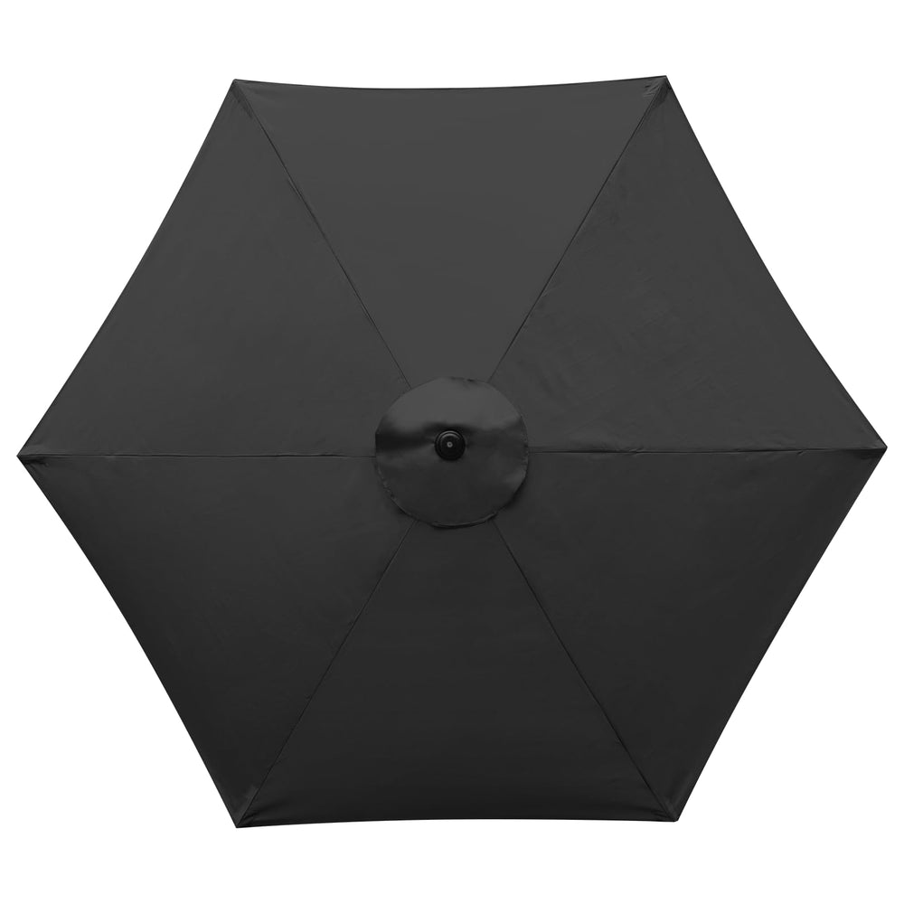 YOUGE OUTDOOR black canopy front view showing full coverage and modern look