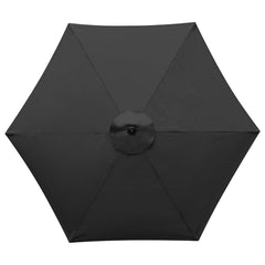 YOUGE OUTDOOR black canopy front view showing full coverage and modern look