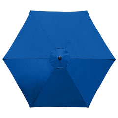 YOUGE OUTDOOR front view royal blue canopy showing full coverage and curb appeal