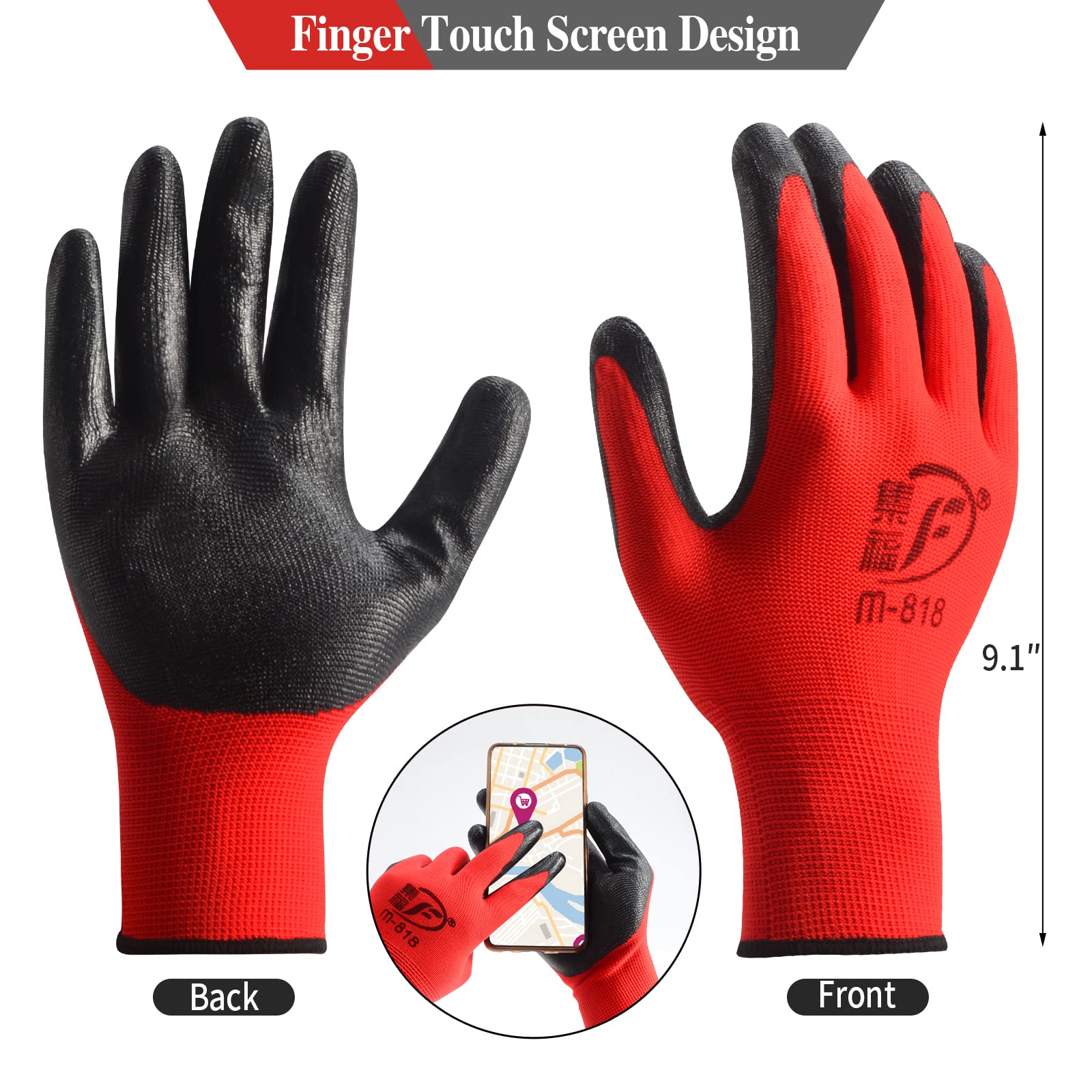 YOUKE OLA textured rubber palm close-up for improved grip benefit