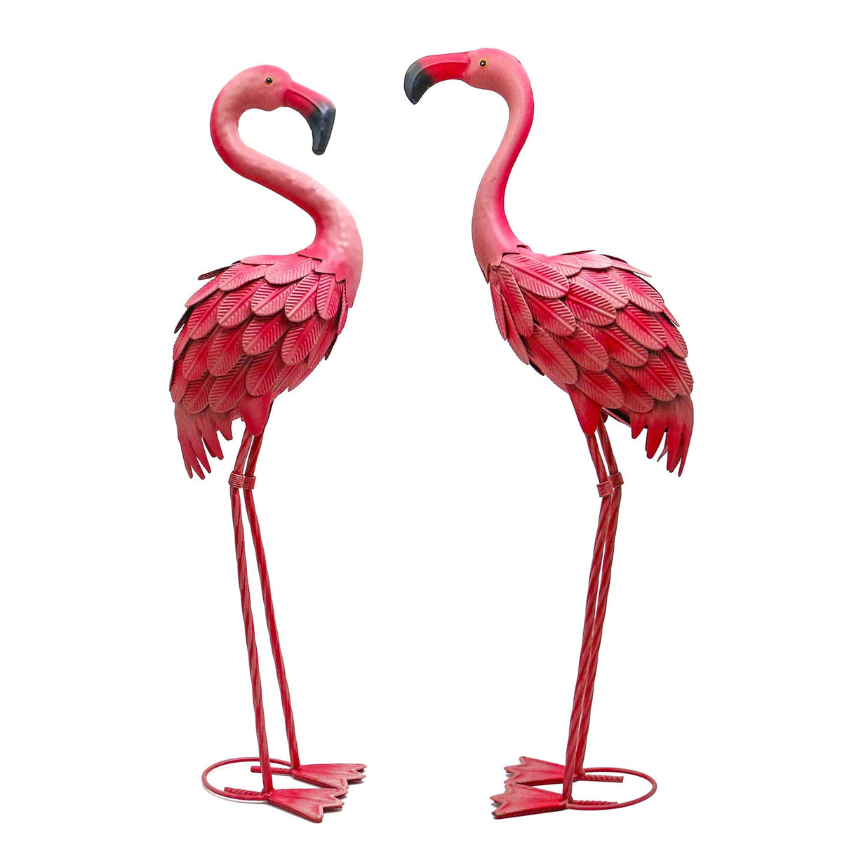 YOUKI flamingo front view showing bright pink color and curb appeal