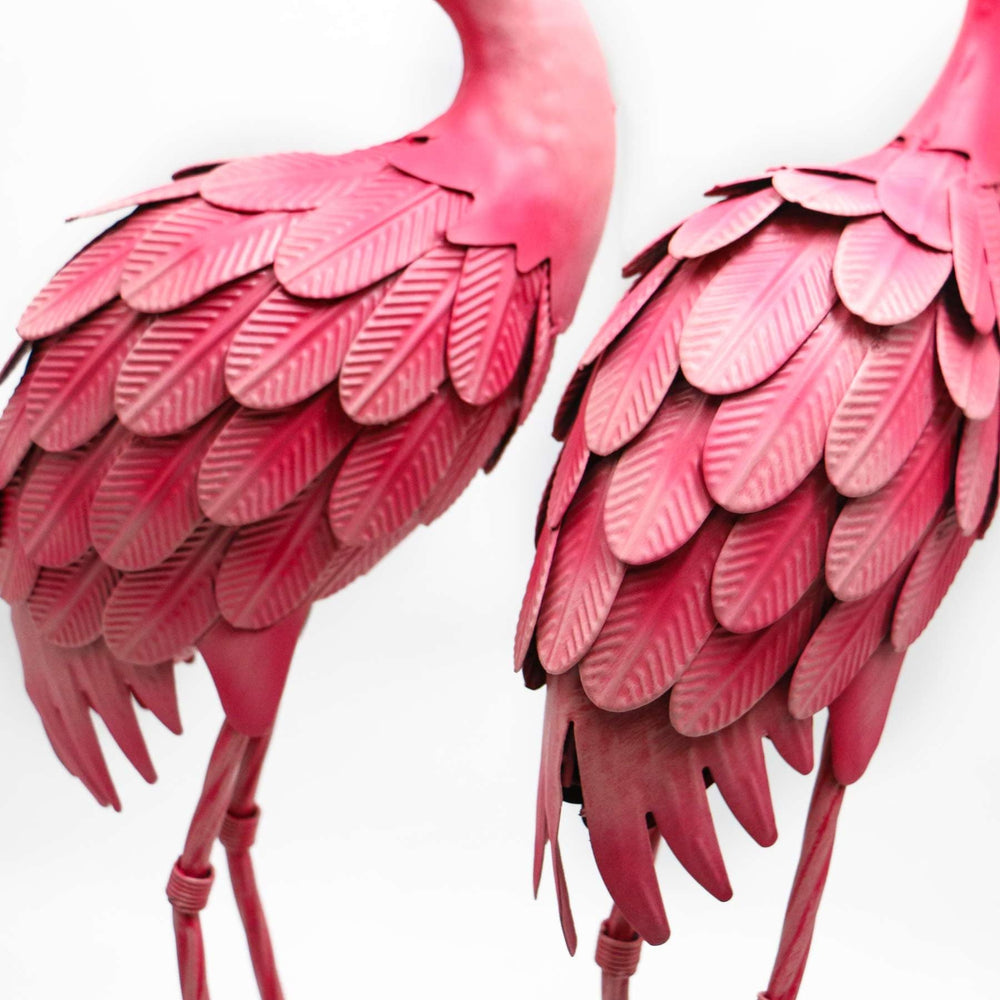 YOUKI flamingo on patio lifestyle scene conveying cheerful outdoor charm