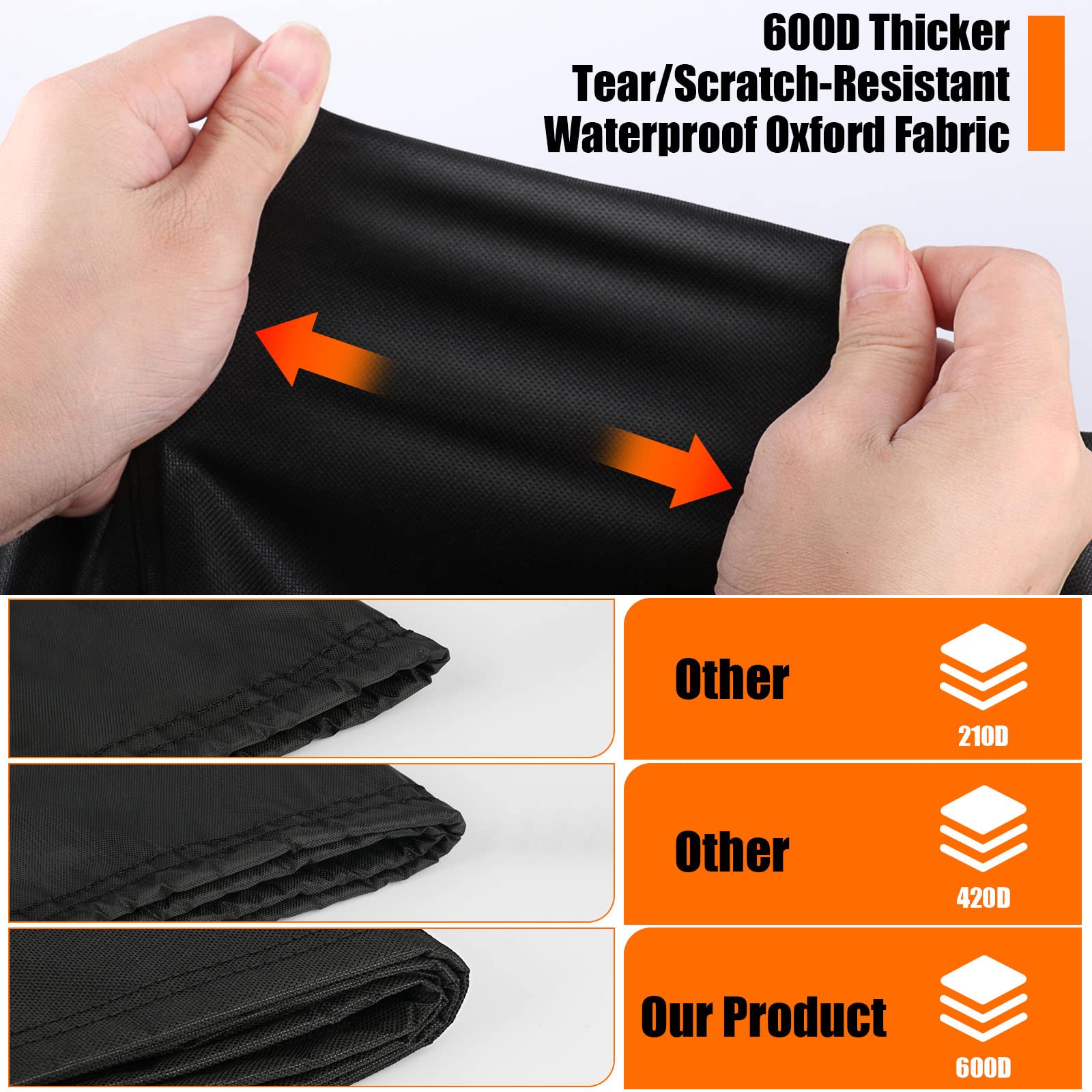 Youlvy bottom drawstring and nylon lock securing cover in wind