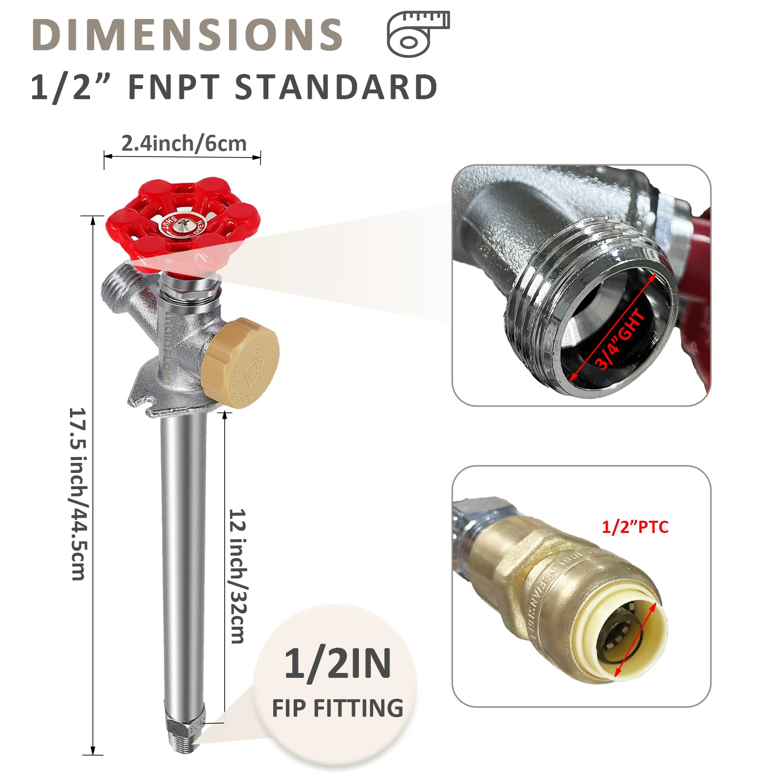 Young Dance push-to-fit connector detail showing tool-free seal for quick installation