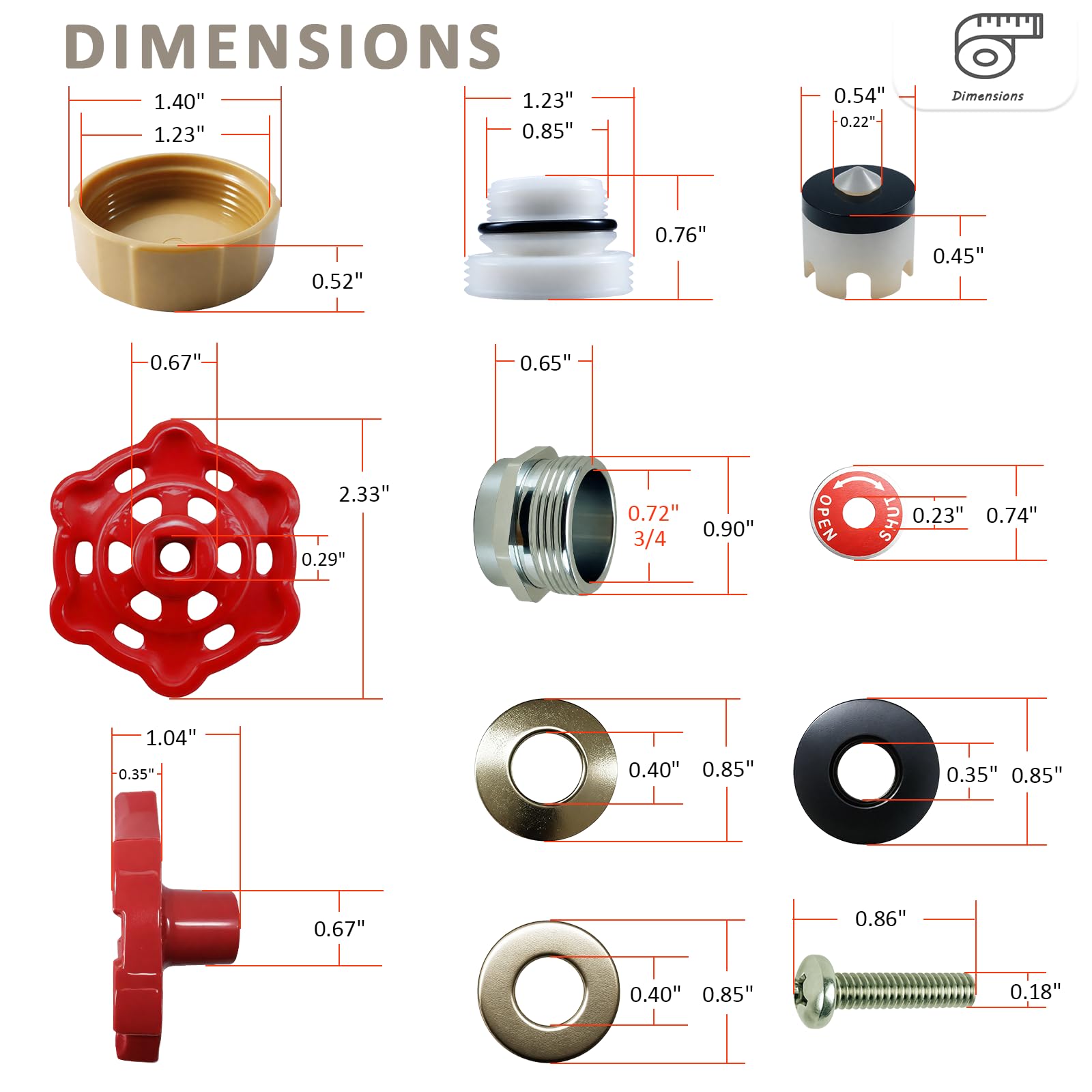 Young Dance vacuum breaker close-up showing plunger and o-ring for reliable backflow prevention