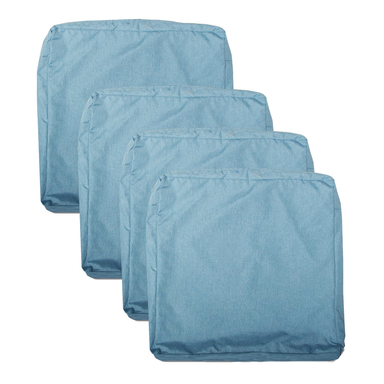 youngseahome front view of four water blue covers showing clean look and curb appeal