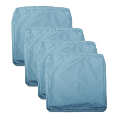 youngseahome front view of four water blue covers showing clean look and curb appeal